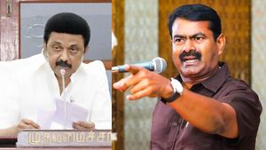கருணாநிதி மகனா, பிரபாகரன் மகனா? களத்தில் பார்த்துடலாமா? ஸ்டாலினுக்கு சீமான் பகிரங்க சவால்