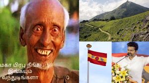 மகாபிரபு நீங்க இங்கயும் வந்துட்டீங்களா.. கோவை வெள்ளியங்கிரியில் பறந்த தவெக கொடி