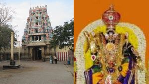 திண்டுக்கல் தாடிக்கொம்பு சவுந்திரராஜ கோயிலில் காதல் தெய்வங்கள்! ரதி மன்மதனுக்கு தனி கோயில்!