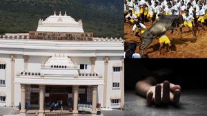 மதுரை கீழக்கரை ஜல்லிக்கட்டில் மாடு முட்டி இளைஞர் பலி! கலைஞர் நூற்றாண்டு ஏர் தழுவுதல் அரங்கில் சோகம்