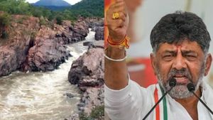 மேகதாது அணை கட்டினால் நீரில் மூழ்கும் பகுதிகள்.. வேலையை ஆரம்பித்த கர்நாடகா! டிகே சிவக்குமார் தகவல் 