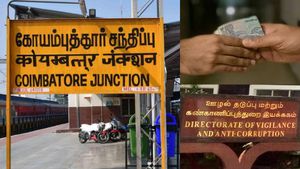 கோவையில் லஞ்ச பணத்துடன் குளத்தில் குதித்த விஏஓ! விடாமல் பிடித்த லஞ்ச ஒழிப்புத் துறை! 