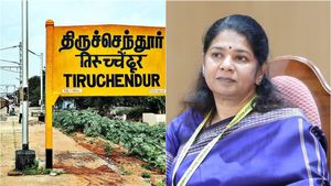 தூத்துக்குடி- வேளாங்கண்ணி .. திருச்செந்தூர்-சென்னை ரயில்.. ரயில்வே மேலாளருக்கு கனிமொழி எம்பி கடிதம்