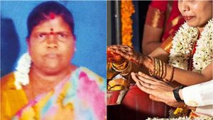தஞ்சையில் மகள் திருமணத்துக்காக கணவருடன் பைக்கில் சென்ற பெண்.. இப்படியா ஆகணும்.. கடைசியில் நெகிழ்ச்சி
