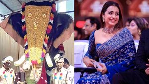  ”அதே ஸ்டைல்” அருப்புக்கோட்டை கோயிலுக்கு யானையை தானமாக வழங்கிய நடிகை திரிஷா!