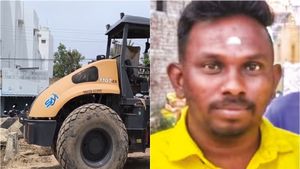 மதுரையில் நிழலுக்கு ஒதுங்கிய இன்ஜினியர்.. திருமண மண்டபத்தில் பாட்டு சத்தம்.. எமனாக மாறிய ரோடு ரோலர்