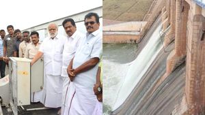 வைகை அணையில் தண்ணீர் திறப்பு.. விநாடிக்கு 900 க.அடி.. மதுரை, திண்டுக்கல் மாவட்ட விவசாயிகள் மகிழ்ச்சி