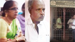 தஞ்சை சுவாமிமலை சார்பதிவாளர் ஆபீசில் சிக்கிய பத்மாஸ்ரீ.. வில்லங்க சான்று தந்தவருக்கே வில்லங்கம் 