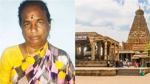 தஞ்சை பெரிய கோவிலில் மாட்டிக்கொண்ட இந்திரா.. ஆடிப்போன ஊழியர்கள்.. சிக்கியது எப்படி?