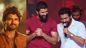 சிக்கிய விஜய் தேவரகொண்டா.. எஸ்சி -  எஸ்டி வன்கொடுமை பிரிவில் வழக்கு.. சூர்யா படவிழாவால் சிக்கல்