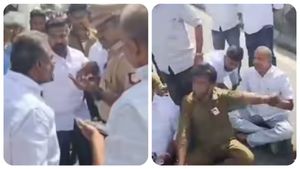 திமுககாரன்னா பைத்தியக்காரனா.. நீ என்ன ரவுடியா?.. போலீஸாரிடம் பொங்கிய திமுக நிர்வாகி