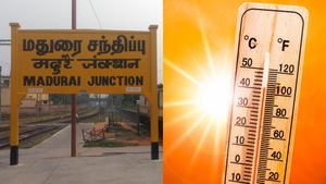 நாட்டிலேயே உச்சபட்சமாக மதுரையில் கொளுத்திய வெயில்.. 106 டிகிரி பதிவு.. 13 இடங்களில் வெயில் சதம்! 