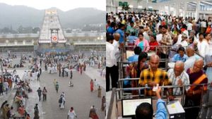 Tirupati: ஆடி கிருத்திகையன்று! திருப்பதி ஏழுமலையானை தரிசிக்க குவிந்த கூட்டம்! 