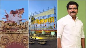  தவெக மாநாடு மேடை உச்சியில் அண்ணா, எம்ஜிஆர் புகைப்படம் வைத்தது ஏன்? தவெக நிர்வாகி கொடுத்த விளக்கம்!
