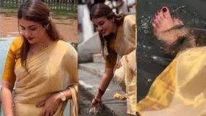 கோவில் குளத்தில் கால் கழுவிய இஸ்லாமிய பெண்! சர்ச்சையான வீடியோ.. குருவாயூர் கோவில் எடுத்த முடிவு
