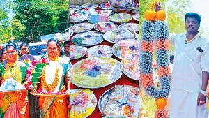 மதுரையில் 50 பவுன் தங்கம், 22 லட்சம் ரொக்கம்.. டிராக்டரில் 2 கோடி பொருள்..  அசர வைத்த தாய்மாமன் சீர்