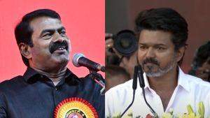 “சிங்கம் எப்போதும் தனக்கு இணையான மிருகங்களை மட்டுமே வேட்டையாடும்”.. சீமானை குறி வைத்த விஜய்?