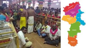 கோவை மாசாணியம்மன் கோயிலுக்குள் நுழைந்த பிரபலம்.. வாயடைத்துபோன அரசியல் கட்சிகள்! திமுக வேலையை பாருங்க