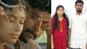 நாமக்கல்லில் களவாணி  பட பாணியில் .. காதலிக்கு காருக்குள் தாலி கட்டிய இன்ஜினியர்..  செம்ம ட்விஸ்ட்