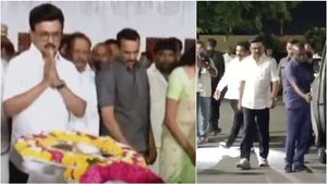 கரூரில் முதலமைச்சர்.. உயிரிழந்தவர்களுக்கு மலர் வளையம் வைத்து அஞ்சலி! உறவினர்களுக்கு ஆறுதல்