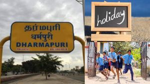 தர்மபுரியில் நாளை பள்ளிகளுக்கு விடுமுறை.. கனமழை காரணமாக மாவட்ட ஆட்சியர் அறிவிப்பு 