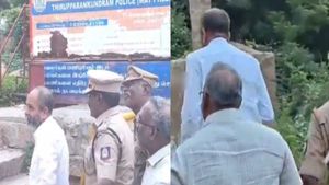 திருப்பரங்குன்றம் தீபத்தூணில் தீபம் ஏற்ற முடியுமா? ஸ்பாட்டுக்கே சென்று நீதிபதி சுவாமிநாதன் ஆய்வு