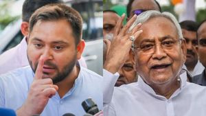 கெத்து காட்டிய நிதிஷ்குமார்.. வெத்துவேட்டான தேஜஸ்வி யாதவ்.. பீகாரில் மீண்டும் மண்ணை கவ்விய காங்கிரஸ்