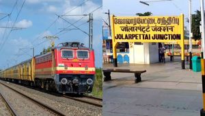 ஜோலார்பேட்டை- கோவை ரயில் பாதையில் அதிவேக சோதனை ஓட்டம் வெற்றி! இனி பயண நேரம் குறையும்!