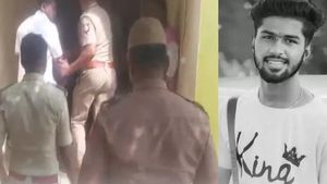 திருச்சி காவலர் குடியிருப்பில் பரபரப்பு.. ஓட ஓட விரட்டி இளைஞர் வெட்டி கொலை.. 5 பேர் கும்பல் கைது