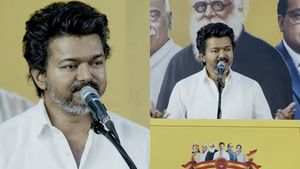 அனைவருக்கும் நிரந்தர வீடு!அந்த வீட்டு வாசலில் கார், பைக்! தவெகவின் தேர்தல் அறிக்கையை வாசித்த விஜய்