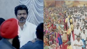 Pappa: பவளவிழா பாப்பா! நாங்கள் இன்னும் அடிக்கவே இல்லையே! அதற்குள் அலறினா எப்படி? விஜய் விமர்சனம்