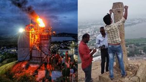 திருப்பரங்குன்றம் தீபத்தூணில் செருப்பு அணிந்து ஆய்வு செய்த தொல்லியல்துறை? இந்து மக்கள் கட்சி கண்டனம்