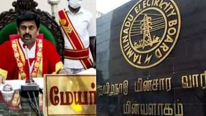 திருப்பூர் திமுக மேயருக்கு ரூ.42,571 அபராதம்.. மின் திருட்டு புகாரில் மின்வாரியம் அதிரடி ஆக்‌ஷன் 