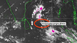  காற்றழுத்த தாழ்வு நிலை இப்போ எங்கே இருக்கு? இன்று தமிழ்நாட்டில் மழையா? டெல்டா வெதர்மேன் கணிப்பு!