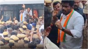 திருப்பூரில் திடீரென வெடித்த பதற்றம்.. அண்ணாமலை அதிரடி கைது! போலீசார் குவிப்பு