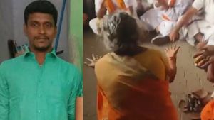 தயவுசெஞ்சு கிளம்புங்க..என் மகன வச்சு அரசியல் பண்ணாதீங்க! காலில் விழுந்து கதறிய பூர்ண சந்திரனின் தாய்