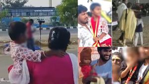 கரூரை கண்டும் திருந்தலையே.. கைக்குழந்தையுடன் விஜயை பார்க்க வந்த பெற்றோர்! திருப்பி அனுப்பிய போலீஸ்