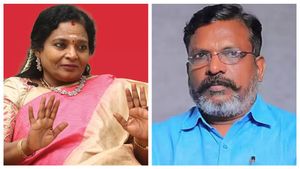 திருமாவளவனுக்கு நாங்க நேர்முக சங்கி.. விஜயும், சீமானும் மறைமுக சங்கி - தமிழிசை செளந்தரராஜன்