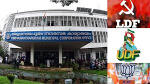 முதல் முறையாக மலர்ந்தது தாமரை.. திருவனந்தபுரம் மாநகராட்சியை கைப்பற்றிய பாஜக.. கம்யூ - காங் பேரிடி