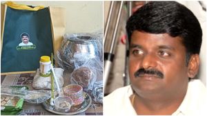 பானை, தட்டு, கிண்ணம்.. விராலிமலையில் 80 ஆயிரம் ரேஷன் கார்டுக்கு பொங்கல் பரிசு கொடுக்கும் விஜயபாஸ்கர்