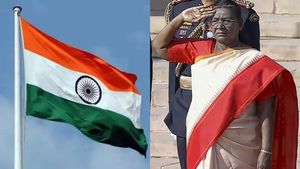 77வது குடியரசு தின விழா.. டெல்லியில் தேசியக் கொடி ஏற்றினார் குடியரசுத் தலைவர்  திரவுபதி முர்மு