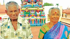 சாவிலும் இணை பிரியாத தம்பதி.. சிவகாசியில் மண்ணில் பிரிந்த கணவனை விண்ணில் சந்திக்கும் மனைவி