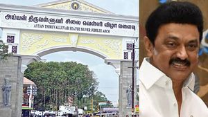 கன்னியாகுமரியின் அடையாளம் மாறுகிறது! திருவள்ளுவர் சிலை வெள்ளி விழா வளைவை திறந்து வைக்கிறார் முதல்வர்
