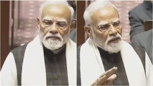 மாநிலங்களவையில் கடும் அமளி.. அலட்டிக் கொள்ளாத பிரதமர் மோடி! எதிர்க்கட்சி எம்பிக்கள் வெளிநடப்பு