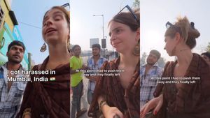 மும்பையில் வெளிநாட்டு பெண்ணின் பின்னாடியே போன 2 பேர்! 15 நிமிடங்கள் நடந்தது என்ன? வைரலாகும் வீடியோ! 