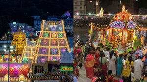 திருப்பதி ஏழுமலையான் கோவிலில் இன்று தெப்போற்சவ சோதனை ஓட்டம்