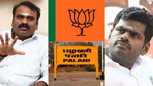 பழனியை பாஜகவுக்கு கொடுங்க.. எல்.முருகன் காரை முற்றுகையிட்ட அண்ணாமலை ஆதரவாளர்கள்.. ஆடிப்போன டெல்லி