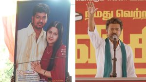 விஜய் மீட்டிங்கில் சிரித்த சங்கீதா.. சோஷியல் மீடியாவில் தெறிக்கும் போட்டோ! நீங்க அதை பாத்தீங்களா?