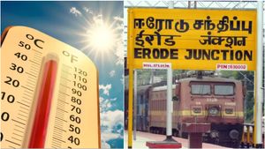 ஈரோட்டில் வெளுத்த வெயில்.. 100 டிகிரியை தாண்டியது! வேலூருக்கு இரண்டாவது இடம்