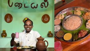 கேஸ் தட்டுப்பாடு! கோவையில் அடுப்பே இல்லாமல் 2000 டிஷ்! தேங்காயில் தயிர்! படையல் சிவா அசத்தல்